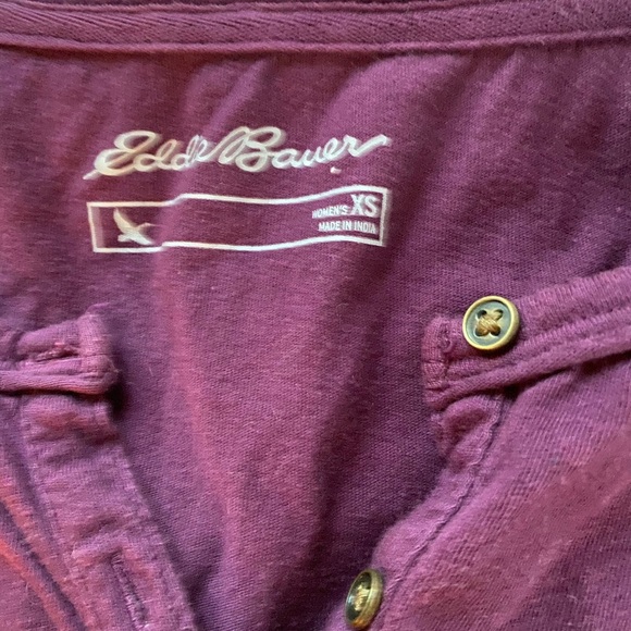 Eddie Bauer purple tie dye long sleeved shirt - Picture 4 of 6